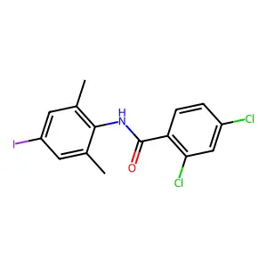 2,4-dichloro-N-(4-iodo-2,6-dimethylphenyl)benzamide structure