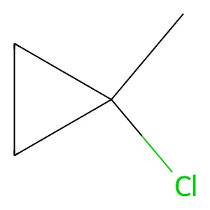1-Chloro-1-methylcyclopropane structure