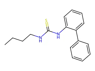 1-Butyl-3-(2-phenylphenyl)thiourea structure