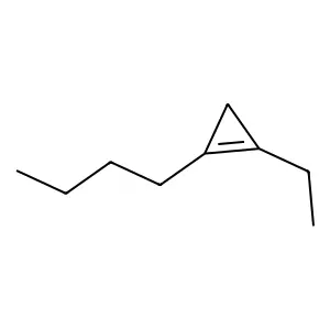 1-Butyl-2-ethylcyclopropene structure