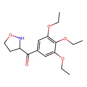 2-异恶唑烷基3,4,5-三乙氧基苯基酮 structure