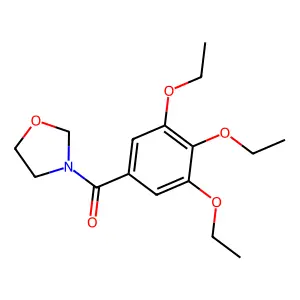 3-恶唑烷基3,4,5-三乙氧基苯基酮 structure