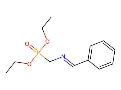 N-(diethoxyphosphorylmethyl)-1-phenylmethanimine structure