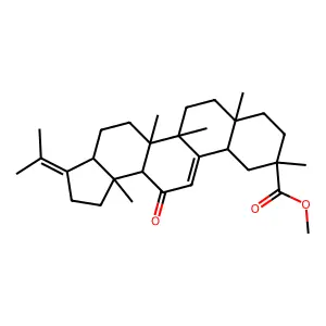 A-Neo-18-beta-oleana-3,12-dien-30-oic acid, 11-oxo-, methyl ester structure