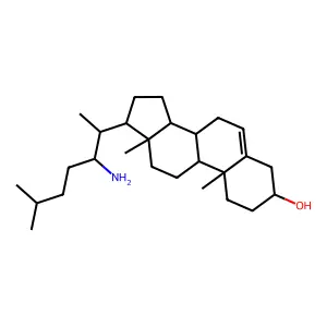 22-氨基胆甾醇 structure