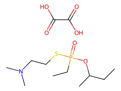 O-2-Butyl S-2-(dimethylamino)ethyl ethylphosphonothioate hydrogen oxalate structure