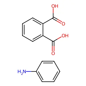 1,2-Benzenedicarboxylic acid, compd. with benzenamine (1:1) structure