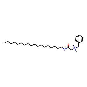 Benzyl-dimethyl-(octadecylcarbamoylmethyl)azanium structure