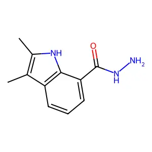 2,3-dimethyl-1H-indole-7-carbohydrazide structure