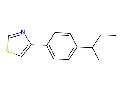 4-(4-Butan-2-ylphenyl)-1,3-thiazole structure