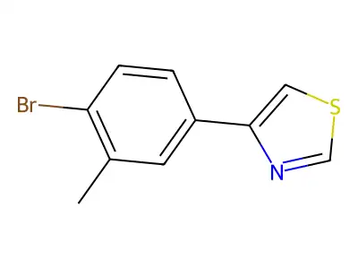 4-(4-Bromo-3-methylphenyl)-1,3-thiazole structure