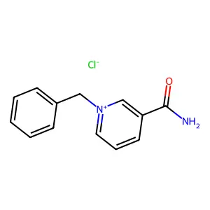 Pyridinium, 3-(aminocarbonyl)-1-(phenylmethyl)-, chloride (1:1) structure