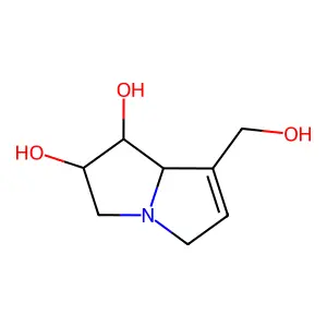 (1S,2R,7aR)-2,3,5,7a-Tetrahydro-7-(hydroxymethyl)-1H-pyrrolizine-1,2-diol structure