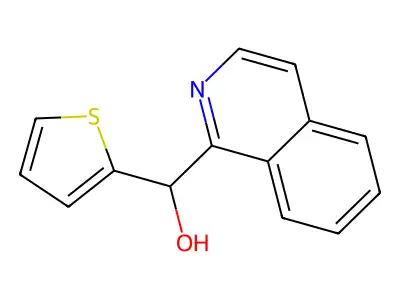 Isoquinolin-1-yl(thiophen-2-yl)methanol structure