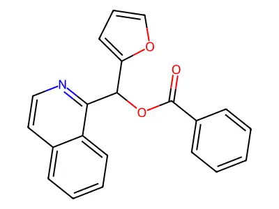 2-Furylisoquinolylmethyl benzoate structure