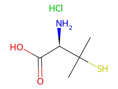 (+)-青霉胺盐酸盐 structure
