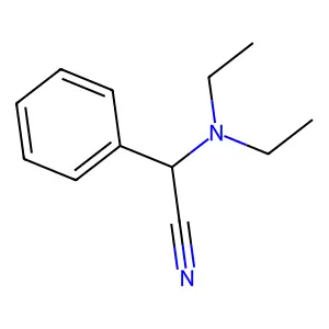 α-(二乙氨基)苯乙腈 structure