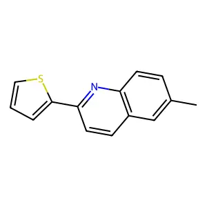 6-Methyl-2-(thiophen-2-yl)quinoline structure