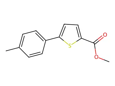 Methyl 5-p-tolylthiophene-2-carboxylate structure
