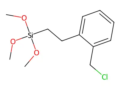(2-(2-(Chloromethyl)phenyl)ethyl)trimethoxysilane structure