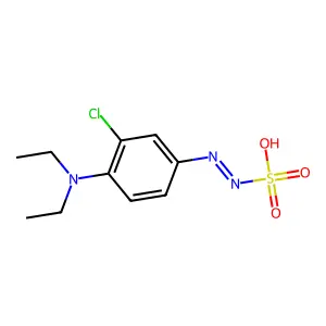 (3-Chloro-4-(diethylamino)phenyl)diazenesulfonic acid structure