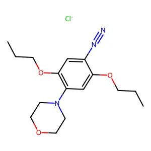 4-(4-Morpholinyl)-2,5-dipropoxybenzenediazonium chloride structure