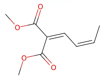 Dimethyl 2-but-2-enylidenepropanedioate structure