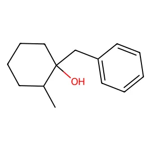 1-Benzyl-2-methylcyclohexan-1-ol structure