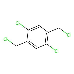 Benzene, 1,4-dichloro-2,5-bis(chloromethyl)- structure