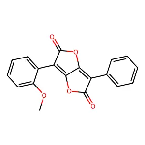 Furo[3,2-b]furan-2,5-dione, 3-(o-methoxyphenyl)-6-phenyl- structure
