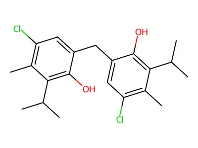6,6'-Methylenebis(4-chloro-2-isopropyl-m-cresol) structure