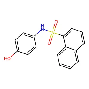 N-(4-hydroxyphenyl)naphthalene-1-sulfonamide structure