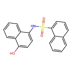 N-(4-hydroxynaphthalen-1-yl)naphthalene-1-sulfonamide structure