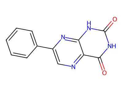 7-Phenylpteridine-2,4-diol structure