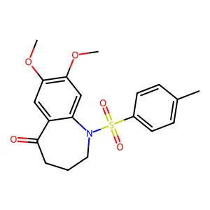 7,8-dimethoxy-1-(4-methylphenyl)sulfonyl-3,4-dihydro-2H-1-benzazepin-5-one structure