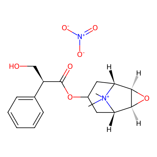 Methscopolamine nitrate structure