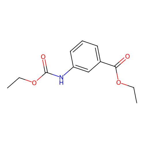 Ethyl 3-(ethoxycarbonylamino)benzoate structure