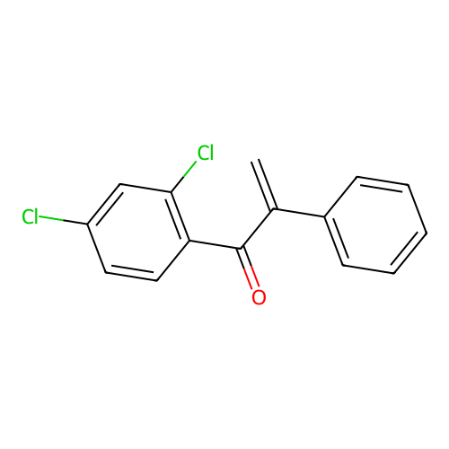 1-(2,4-Dichlorophenyl)-2-phenylpropen-1-one structure