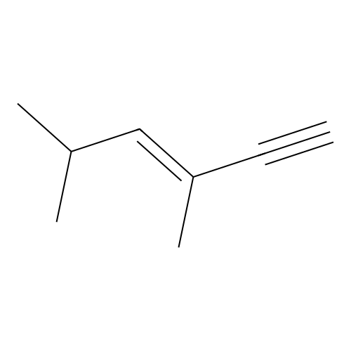 3,5-Dimethylhex-3-en-1-yne structure