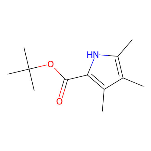 tert-Butyl 3,4,5-trimethyl-2-pyrrolecarboxylate structure