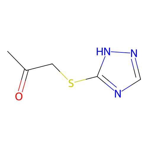 2-Propanone, 1-(1H-1,2,4-triazol-5-ylthio)- structure