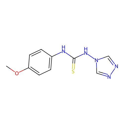 1-(4-Methoxyphenyl)-3-(1,2,4-triazol-4-yl)thiourea structure