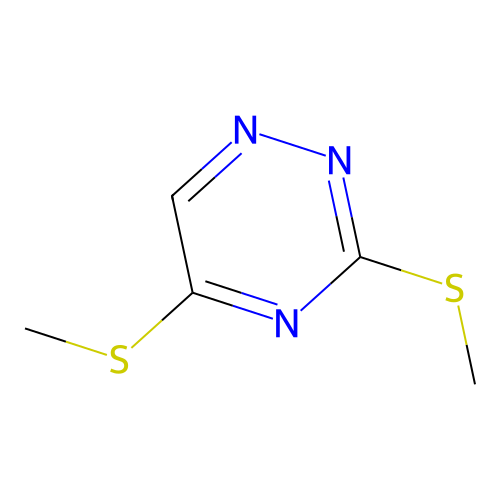 3,5-Bis(methylsulfanyl)-1,2,4-triazine structure