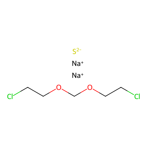 Sodium sulfide--1-chloro-2-[(2-chloroethoxy)methoxy]ethane (2/1/1) structure