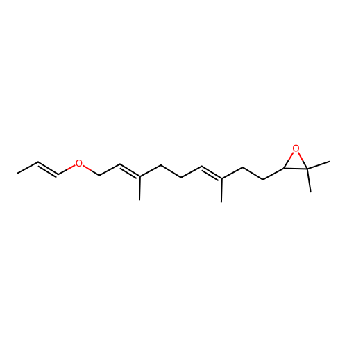 10,11-Epoxy-6,7-farnesyl propenyl ether structure