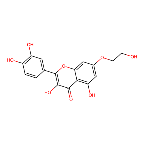 7-O-(beta-hydroxyethyl)quercetin structure