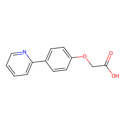 [4-(Pyridin-2-yl)phenoxy]acetic acid structure
