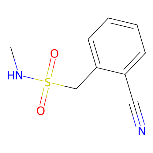 1-(2-cyanophenyl)-N-methylmethanesulfonamide structure