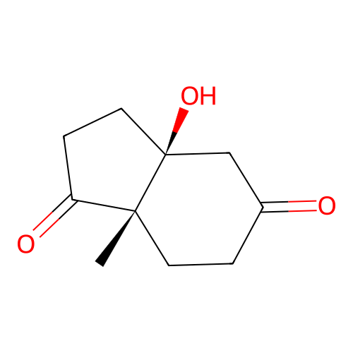 3a-Hydroxy-7a-methylhexahydro-1H-indene-1,5(4H)-dione structure