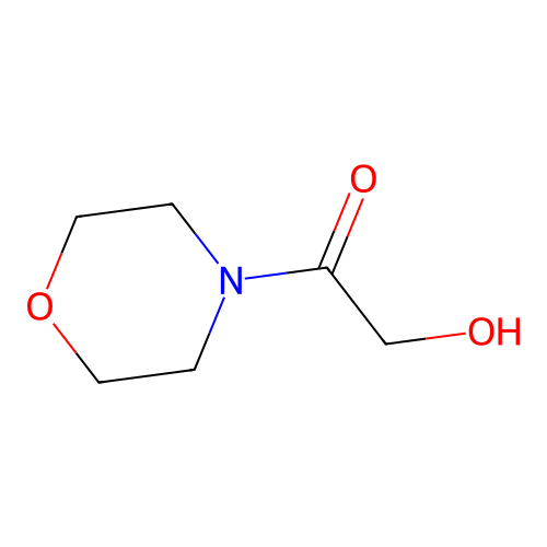 2-Hydroxy-1-(morpholin-4-yl)ethan-1-one structure